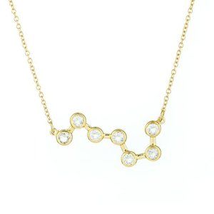 NEW! Big Dipper Constellation Necklace Gold Color with Crystals
